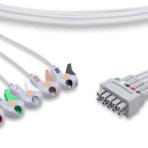 GE Healthcare > Marquette Compatible ECG Leadwire / 5 Leads Pinch/Grabber