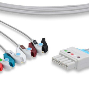 Mindray > Datascope Compatible ECG Leadwire / 5 Leads Pinch/Grabber (Grouped)