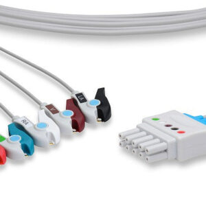 Spacelabs Compatible ECG Leadwire / 5 Leads Pinch/Grabber