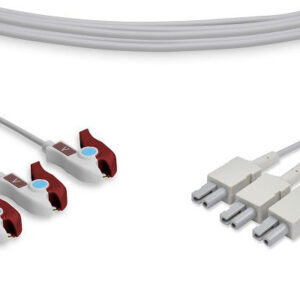 Philips Compatible ECG Leadwire / 3 Leads Pinch/Grabber
