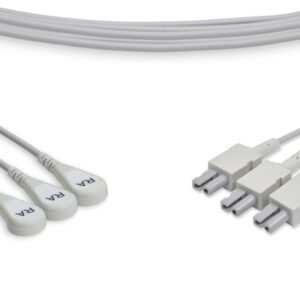Philips Compatible ECG Leadwire / 3 Leads Snap