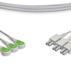 Philips Compatible ECG Leadwire / 3 Leads Snap