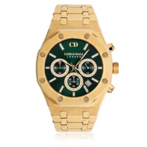 Chronograph metal Green watch