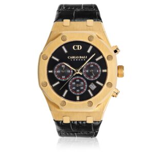 Chronograph Leather Black watch